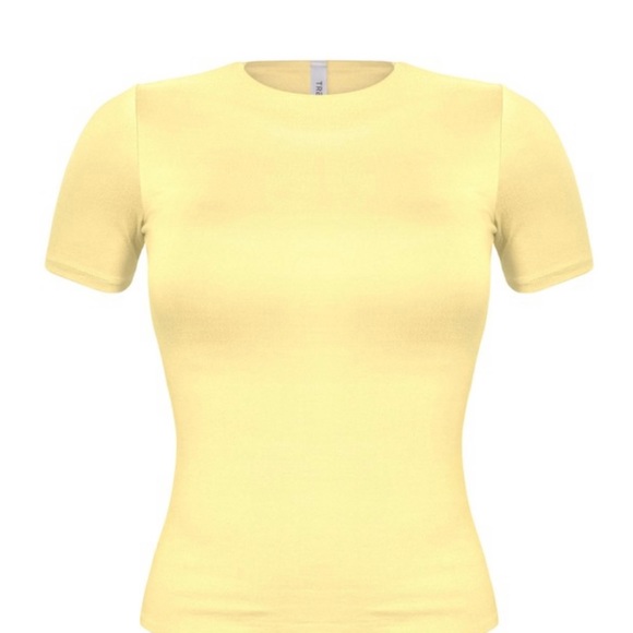 Double layered buttery soft short sleeve top - Picture 4 of 6